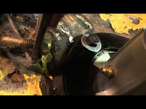 Fix John Deere riding mower deck after spindle / mandrel breaks off - welding repair ring HIGHLIGHT