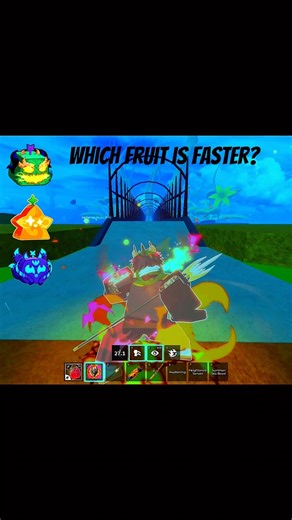 Fastest Fruit to Cross the Bridge? 😯🔥#bloxfruits #roblox #shorts