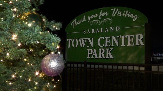 Saraland lights Mardi Gras tree to kick off Carnival season | WKRG.com