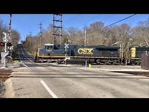 9 Locomotives Pull Monster Train Thru Weird RR Crossing & Abandoned Power Plant CSX Norfolk Southern