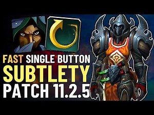 Quick One Button Subtlety Rogue Guide | Single-Button DPS Build WoW Patch 11.2.5