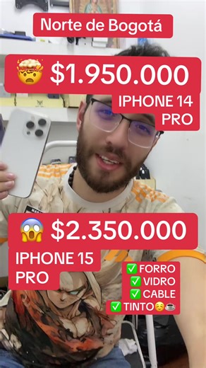Oferta especial iPhone 15 y 14 Pro en Bogotá