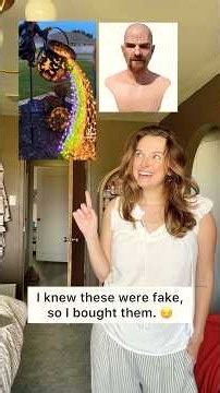 I knew these Halloween products were fake, so I bought them. 😏