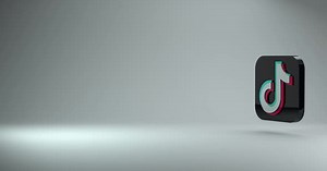 Dynamic 3D TikTok Social Media Logo Reveal