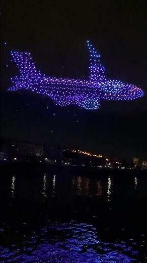 Watch INCREDIBLE drone light show near NYC