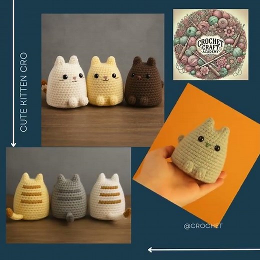 No Sew Crochet Calico Cat Pattern – Cute Amigurumi Kitten Plushie, Easy Cat Crochet Pattern