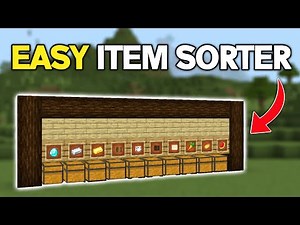 EASY 1.20 ITEM SORTER For Minecraft Bedrock & Java !