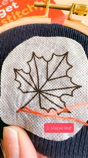 Welcome the change of seasons by adding cute Fall touches to your clothing and decor! 🍂 Our wash away embroidery stickers are super simple to use. Just peel the sticker, stick it on, pick your stitches and away you go. Grab your Cozy Fall wash away sticker pack at: cleverpoppy.com 🪡 #embroidery #modernembroidery #DIY #stitching #crafts #autumn | Clever Poppy