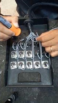 How to assemble a multicore cable