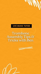 Discover the secrets of trombone assembly with these expert tips! From aligning the slide to fitting the mouthpiece perfectly, master the art of assembling your trombone. 🎶 #TromboneAdvice #MusicianTips #CareForYourInstrument | Live Music Tutor