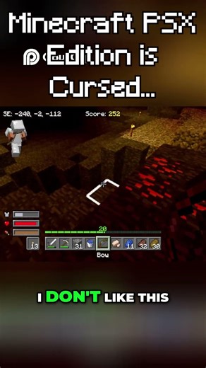 Why Can't I break Diamonds? : Minecraft PSX Edition#cavedweller #minecraft #gaming #creepy #memes