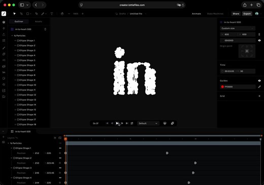 SOMEONE JUST USED OPUS 4.7 + LOTTIE MCP TO ANIMATE 500 PARTICLES IN 60 SECONDS WITH ZERO KEYFRAMESOpus 4.7 dropped and this setup got insanely more powerful.what he just generated:> 500 animated particles> each one has its own unique motion path> each one has its own easing curve> each one has its own arrival frame> zero keyframes set by hand> one prompt> 60 seconds totalhow it works:> Lottie Creator (the animation tool used by Airbnb, Google, Disney for UI motion)> connected via MCP to Claude> 