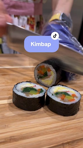 KIMBAP WITH THE KIMSS PERIODDD #kimbap #kimbop #kimpop | Kimbap