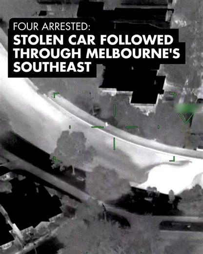 Four teenagers have been arrested after multiple police units followed them from Pakenham to Elwood in an allegedly stolen vehicle overnight. Police in Pakenham spotted the allegedly stolen silver Holden Astra on Bald Hill Road, near the railway station, just after midnight. The Air Wing tracked the car through Melbourne’s southeast along the Nepean Highway until stop sticks were successfully deployed in Brighton East. The car came to a stop a short time later on Glen Huntly Road in Elwood where