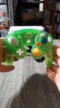 Nintendo GameCube (GCN) transparent light green controller