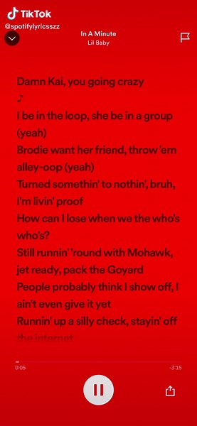 In a minute - lil baby #StemDrop001 #fyp #foryou #foryoupage #spotify #spotifylyrics