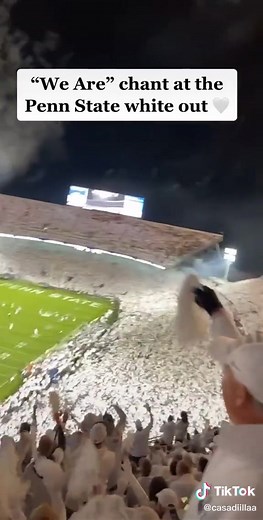 “WE ARE PENN STATE” chant is how Penn State brought their students and falculty together to make a family !! 💙⚪️