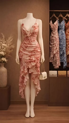 Stylish Midi Summer Dress for Beach Outfits