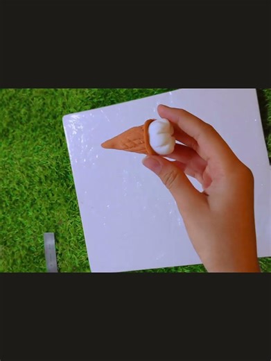 Mini Ice Cream Keychain🍦 | Handmade Clay Craft ✨