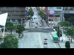 【ライブカメラ】国際通り、沖縄県庁前交差点の様子を配信