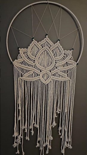 DIY Macrame Lotus wall hanging