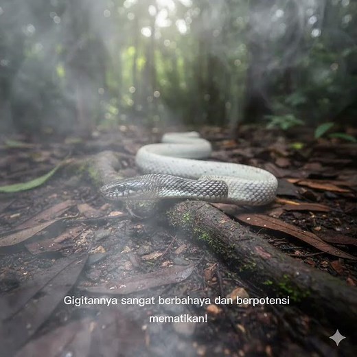Ular Putih Papua (New Guinea Small-eyed Snake): Jangan Tertipu Warnanya! ⚪