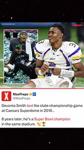 35K views · 365 reactions | DeVonta Smith’s redemption story is complete 礪  | MaxPreps | Facebook