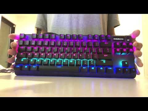 Steelseries Apex 7 tkl keyboard unboxing and review!!!!!