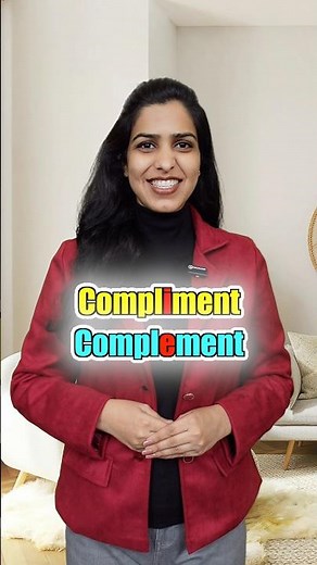 How to Use Compliment and Complement | Confusing English Vocabulary #shorts