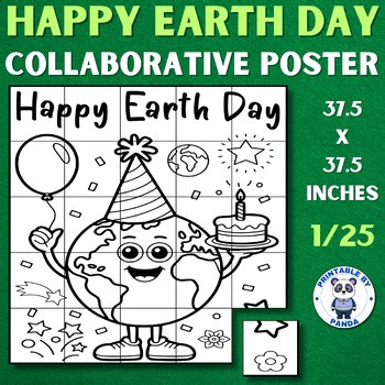 Earth Day Collaborative Poster Project Art Crafts Activities Second 5th Grade 3