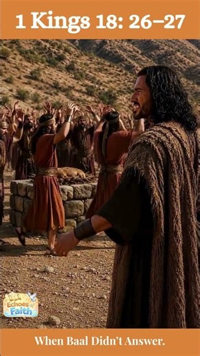 Elijah Taunts the Prophets of Baal | 1 Kings 18:27 #bibleshorts
