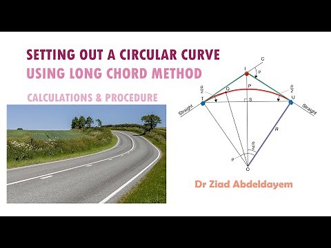 SURVEYING | SETTING OUT CIRCULAR CURVE | ROAD | TOTAL STATION