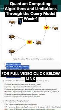 NPTEL Quantum Computing Algorithms and Limitations Through the Query Model Week 1 Assignment Answer