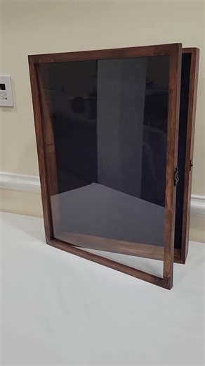 Custom Handmade 24"x18" Shadow Box Frame, Large Display Case With Plexiglass Front, Large Wooden Frame Perfect for Memorabilia & Keepsakes - Etsy