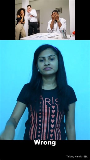 How to Say "Wrong" in Sign Language | ISL | #Shorts
