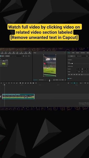 Remove text from video Capcut #capcut #tutorial #shorts