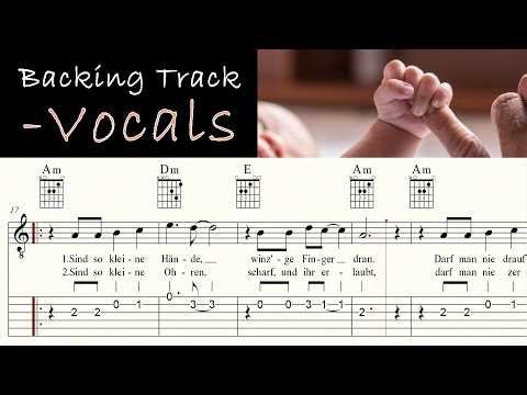 KINDER (SIND SO KLEINE HÄNDE) | BETTINA WEGNER | In Dm | - Vocals | Playback | Sheet Music & TAB