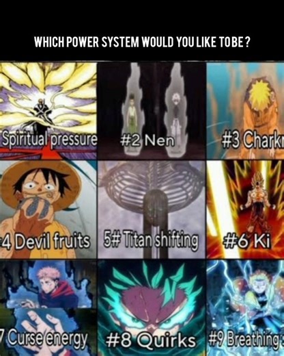 which power system would you like to be?#anime #shorts