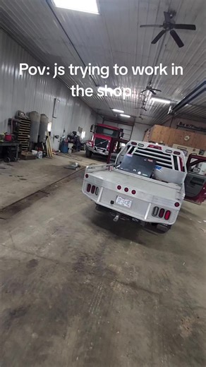 Working in the Shop with an Air Compressor