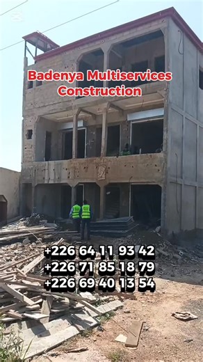 Badenya Multiservices construction Nous vous accompagnons dans la conception de vos plans jusqu'à la réalisation de votre projet de construction sans pression � Réalisation de votre projet de construction La BMS intervient partout en province pour la réalisation de vos projets de construction ÉTAPE PAR ÉTAPE CLÉ EN MAIN ��� 226 64 11 93 42 226 71 85 18 79 226 65 09 67 50 | Badenya Multiservices