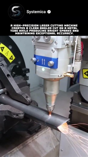 High-Precision Laser Tube Cutting Machine in Action