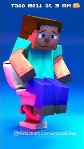 Taco Bell at 3AM Be Like… 💀🌮 #minecraft