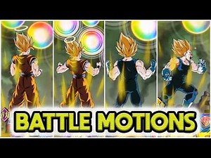 NEW MAJIN VEGETA & SSJ2 ANGEL GOKU BATTLE MOTIONS + NEW OST! Dragon Ball Z Dokkan Battle