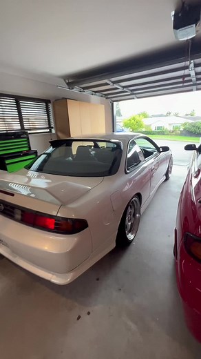 New exhaust??? #fypシ #s14 #nissan #silvia #carhub #jdm #s13 #s15 #kouki #jdmcarsoftiktok #cars #trending #loudcar