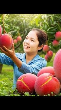 Harvesting GIANT Purple Fruits – Rare Exotic Countryside Tree Harvest