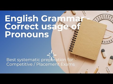 English Grammar - Correct usage of Pronouns