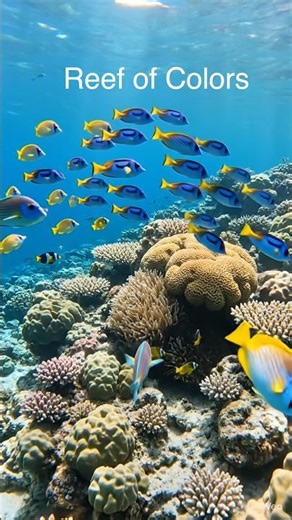 Colorful Underwater Coral reefs