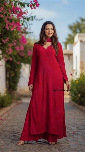 kurta plazo set 🎀🌷Link in Description 🔗👇 #ootdguide #outfitideas #fashion #viral #outfitlook