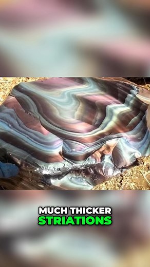 Rainbow obsidian's muted color comes from thicker striations of magnetite nanocrystals. Though it may not be as fiery, it still holds its own impressive beauty. Which would you rather have? #Obsidian #RainbowObsidian #Geology #Crystals #Minerals | Mineral Gemstones | Facebook
