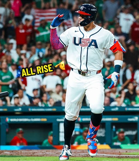 All Rise, America 🇺🇸 #aaronjudge #homerun #worldbaseballclassic #yankees